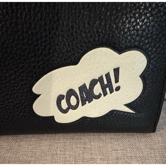 Coach Marvel Accordion Zip Wallet Black Coach Bubble - Picture 2 of 8